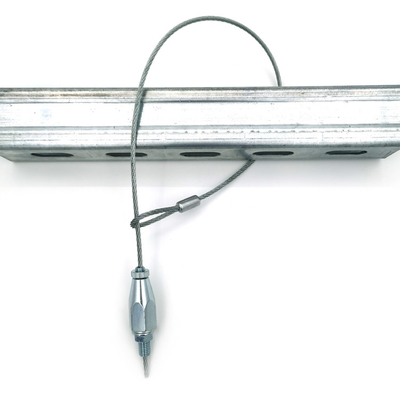 Systèmes accrochants de pince de câble de connecteur de structure de la Manche du kit C de suspension de fil d'acier avec unistrut