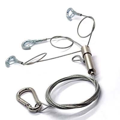 Pot réglable d'usine de corde de fil d'acier pendant Kit With Hook For Safety