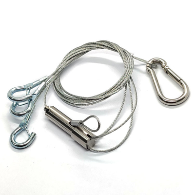 Pot réglable d'usine de corde de fil d'acier pendant Kit With Hook For Safety