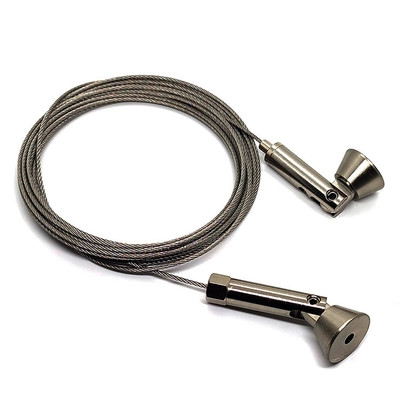 Kit de suspension avec câble de treuil galvanisé élingue de câble métallique pince réglable fil de suspension