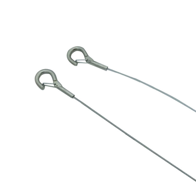Sling de câble en acier avec crochet pour affichage d'éclairage et accrochage