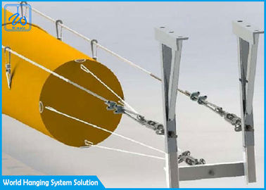 Le système de la suspension accrochant industriel de queue de conduit d'air de kit de la CAHT 2/5mm câblent le diamètre