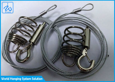 Kit galvanisé de corde de lampe pendante d'acier inoxydable, laine de roche accrochant le kit léger