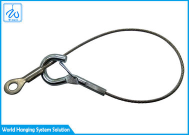 Bride adaptée aux besoins du client de câble métallique d'acier inoxydable avec l'oeil - terminal de crochet