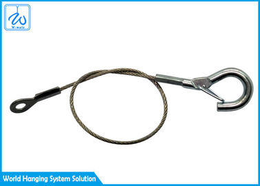 Bride adaptée aux besoins du client de câble métallique d'acier inoxydable avec l'oeil - terminal de crochet