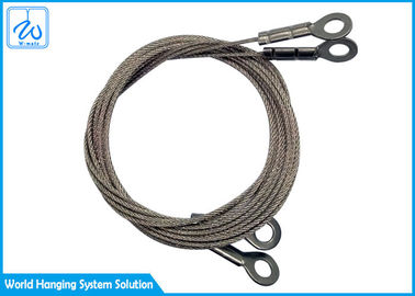 Élingues de levage de 1.2mm de corde inoxydable de fil d'acier pour le système de la suspension