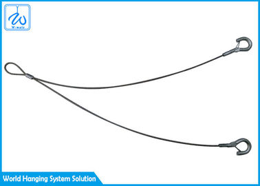 Crochet pratique de câble métallique de forme de la lanière Y d'outil par la boucle de corde de fil d'acier de Sstainless