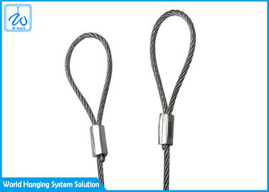 Boucle de câble métallique d'extrémités de câble d'outil de lanière de sécurité pour des systèmes de la suspension de fil