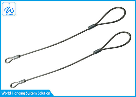Garnitures pliées simples de boutissoir de bride de câble métallique d'oeil d'acier inoxydable de jambe pour le système accrochant