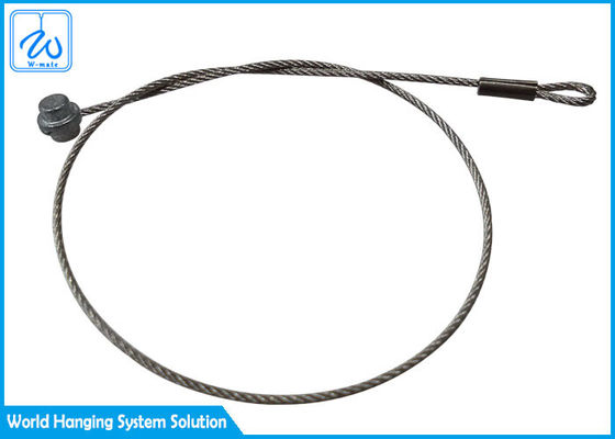 Corde flexible directe du fil d'acier 1x19 d'usine pour le câble de sécurité d'appareil d'éclairage