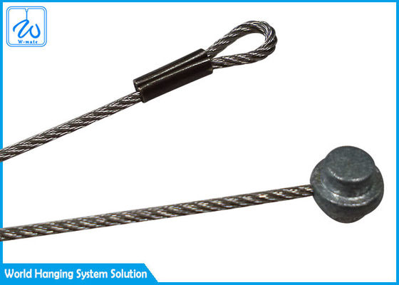 Corde flexible directe du fil d'acier 1x19 d'usine pour le câble de sécurité d'appareil d'éclairage
