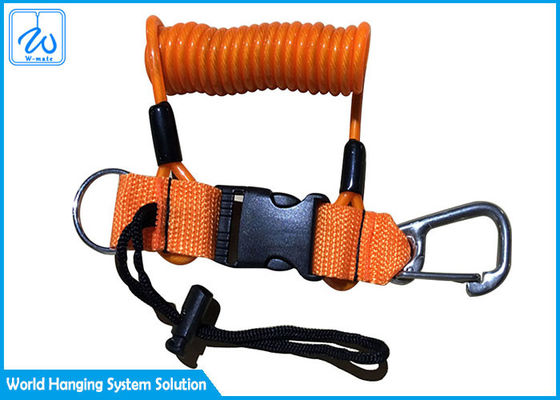 La boucle escamotable Lanyard With Fixed Clip Custom a imprimé Lanyard For Safety Fall Protection