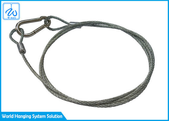ampoules de pair de Lanyard Safety Cable For Led de corde du fil d'acier 7*7 de 2mm