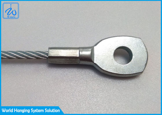 Le câble métallique d'acier inoxydable de corde de sécurité de Saveking fournit des oeillets la corde en nylon enduite de PVC