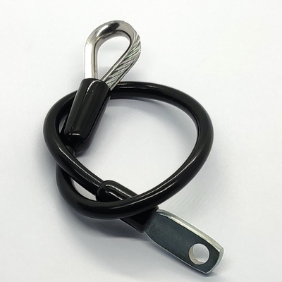 Outil de bride de câble métallique de sécurité avec les kits accrochants emboutis de ressort de crochet d'oeillets