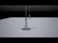 Suspension avec accrochage rigide et accrochage à l'absorbeur