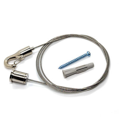 Les crochets réglables de taille câblent l'utilisation de pince avec le câble métallique à Hang Acoustic Panels