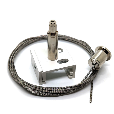 Agrafe en aluminium de panneau de Kit Wire Cable Gripper With de suspension de plafonnier de voie de XTSC