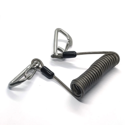 Lanières populaires de Lanyard With Safety Retractable Warriors de ressort hélicoïdal