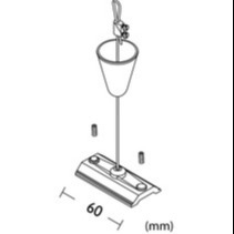 Kits de allumage linéaires accrochants de suspension de câble métallique de fil de pince de câble réglable et d'acier inoxydable