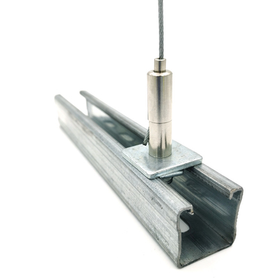 Fixation de Supportage kits de suspension de 3 pouces avec la pince flamande de plafond de bride et de fil de câble métallique d'oeil