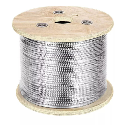 Câble métallique 304 316 d'acier inoxydable 4mm 1 X câble métallique 19 7 x 7