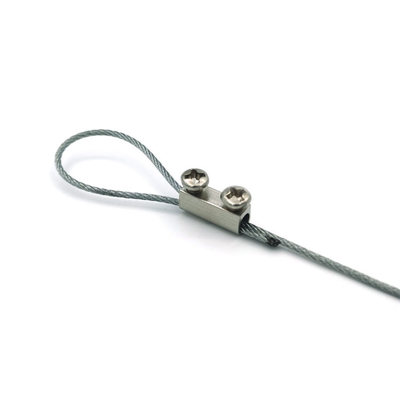 Garnitures d'extrémité à bascule de pince de câble d'acier inoxydable de câble métallique de cintre de pot de fleur pour le panier accrochant d'usine