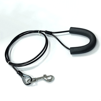 Lien réglable d'animal familier d'acier inoxydable de laisse de corde de chien hors de la laisse à chaînes de corde avec le crochet instantané
