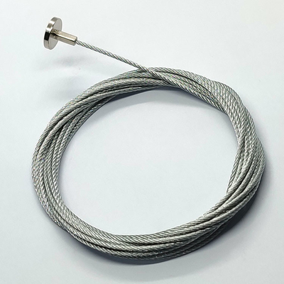 Bride flexible 7X7 Lanyard Stainless Steel Wire Rope de câble de terminal de forme de T