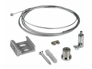 Poignée adaptée aux besoins du client de câble métallique de pince de bride d'extension de conception pour des kits linéaires de suspension d'éclairage