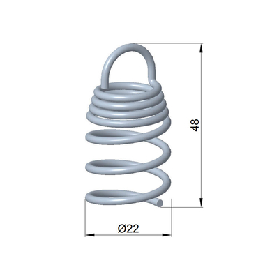 Connectez l'absorbeur à l'ancre en spirale tire-bouchon à ressort pour les panneaux acoustiques