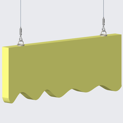 Système de suspension de panneau acoustique avec ancrage en spirale réglable à la corde de fil de 1,5 mm