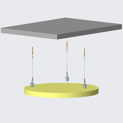 Connectez l'absorbeur avec le kit de fil réglable pour le système de suspension du plafond acoustique