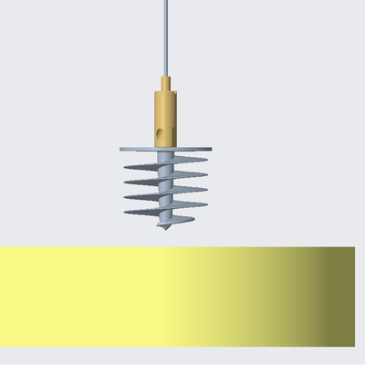 Connectez l'absorbeur sonore avec le kit de fil réglable pour le système de plafond de panneau