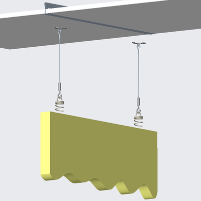 T Bar Twist Clip avec fixation de la fin de canon de prise pour la grille de plafond suspendue