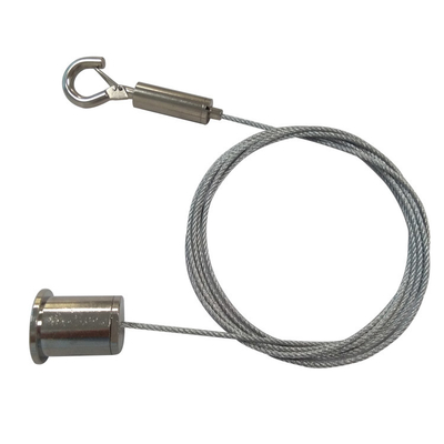 Kit de suspension de câble plafond monté système de pinceau de câble métallique pour les panneaux d'amortissement du son