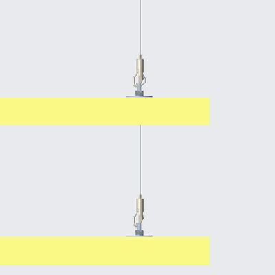 Facile à fixer lustre panneau acoustique kit de fil de suspension système matériau d'assouplissement du son