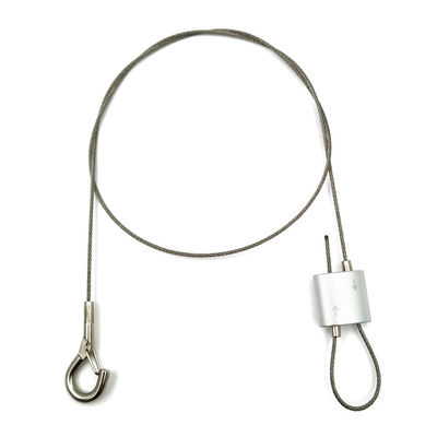 Kit de suspension pour haut-parleur suspendu, câble de sécurité avec serre-câble à boucle pour haut-parleur de plafond monté au plafond, pour suspension de lumière, verrou de caméra, haut-parleur de bricolage dans le hall, bar, exposition, magasin