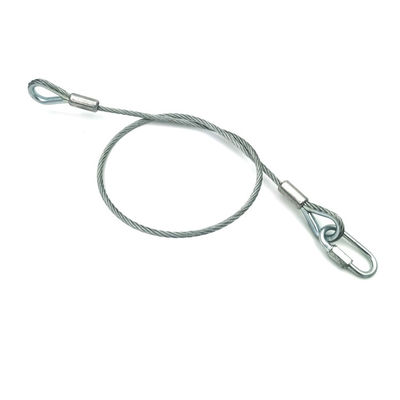 Corde de sécurité pour haut-parleurs avec fil de câble diamètre 3 mm longueur 60 cm ou personnalisable