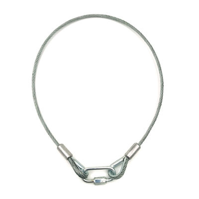 Corde de sécurité pour haut-parleurs avec fil de câble diamètre 3 mm longueur 60 cm ou personnalisable