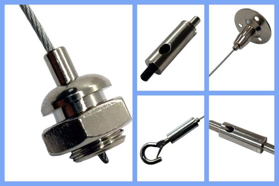 Crochet mousqueton en acier inoxydable SK066 pour affichage de signalisation