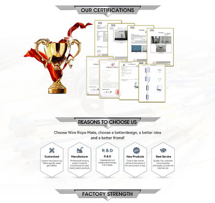 Crochet mousqueton en acier inoxydable SK066 pour affichage de signalisation