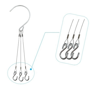 Kit de fixation pour câble métallique en acier galvanisé avec double serre-câble et boucle
