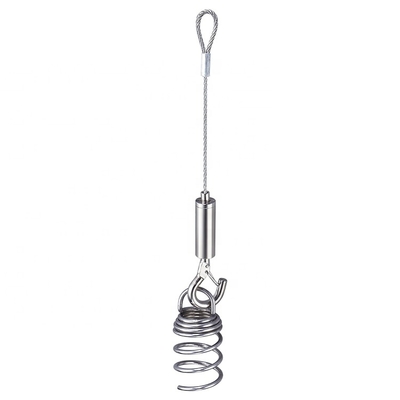 Kit de fixation pour câble métallique en acier galvanisé avec double serre-câble et boucle