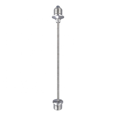 Kit de fixation pour câble métallique en acier galvanisé avec double serre-câble et boucle