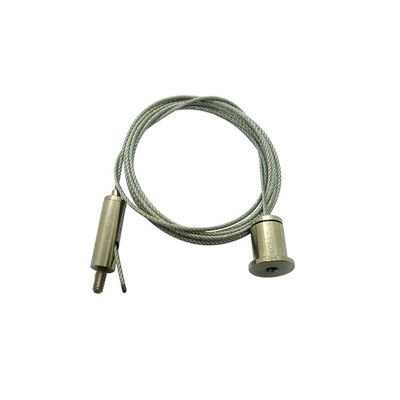 Kit d'éclairage à suspension par câble en acier inoxydable pour faux plafond