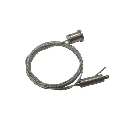 Kit d'éclairage à suspension par câble en acier inoxydable pour faux plafond