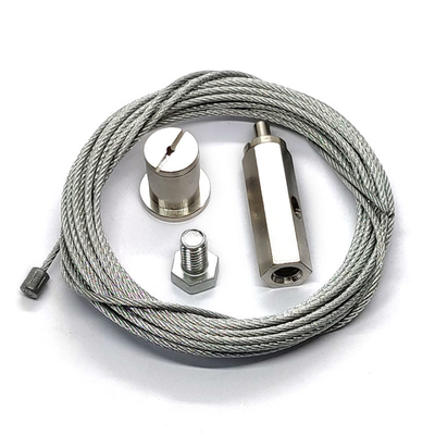 Kit de suspension d'éclairage LED en acier inoxydable pour panneaux lumineux