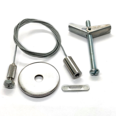 Kit de suspension d'éclairage LED en acier inoxydable pour panneaux lumineux