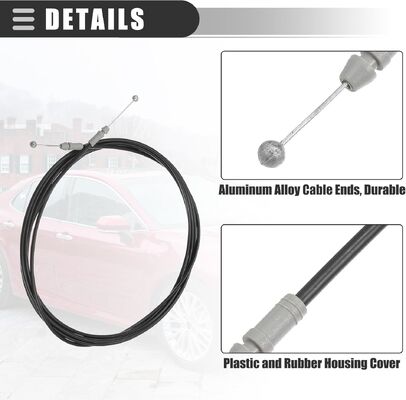 bulk Rear Trunk Release Cable Luggage Control Brake Wire Cable With Pvc Coating